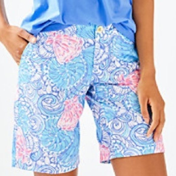 SOLD NWT Lilly Pulitzer Chipper Short Blue Haven 4 $78 - Picture 2 of 10